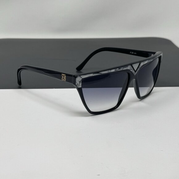 Laura Biagiotti Oversized Sunglasses Womens P-28 Made in Italy Flat Top